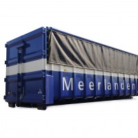 Volumecontainer met klep 40 m3